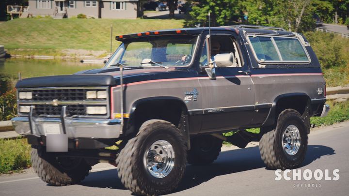 Black/gray lifted K5 Blazer